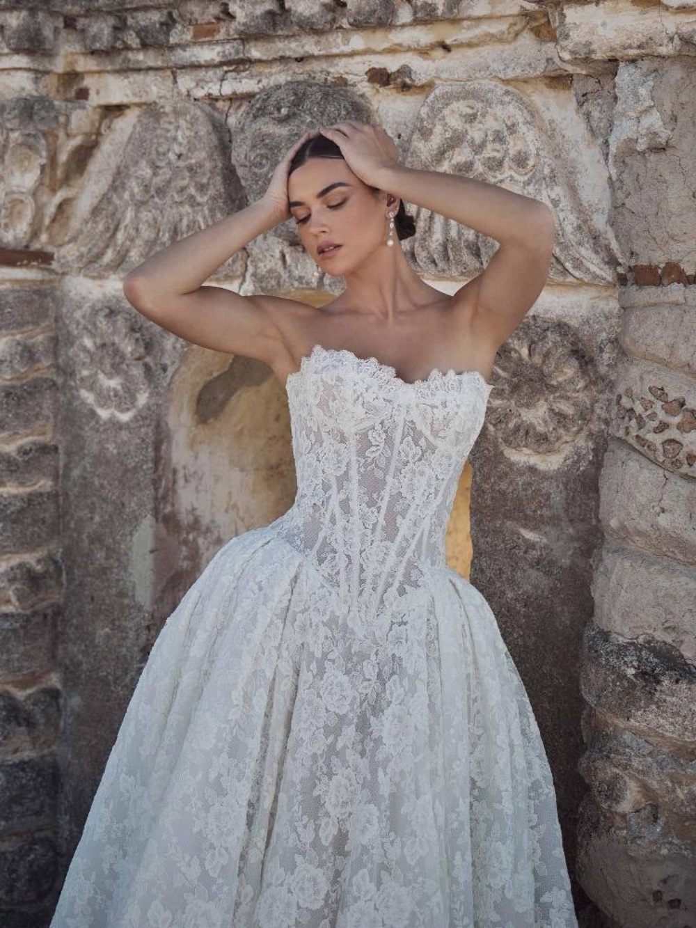 WEDDING DRESS! Calla Blanche Emlyn 125244 gown in Ivory/Light Nude